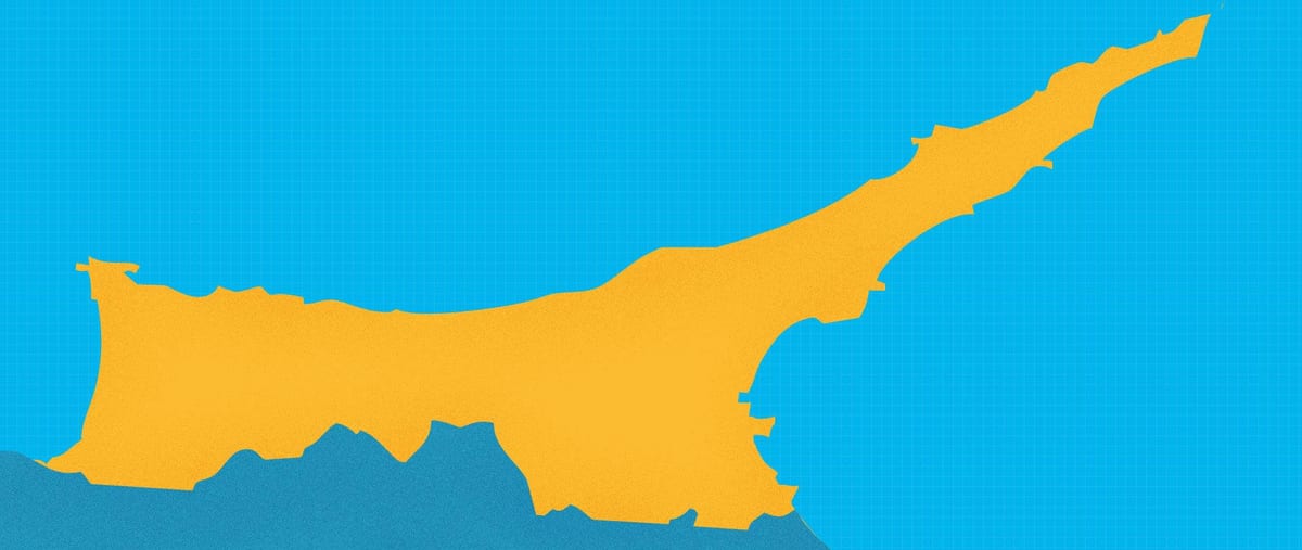 Mapa del norte de Chipre resorts