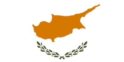 Mapa de la bandera de Chipre