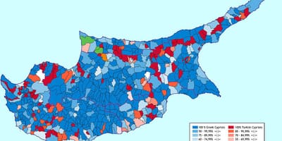 Mapa de Chipre étnico