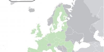 Mapa de europa, mostrando Chipre