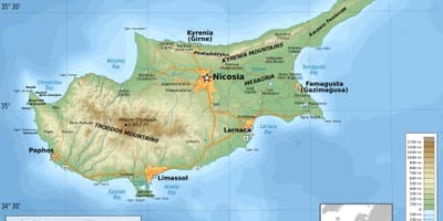 Chipre geografía mapa