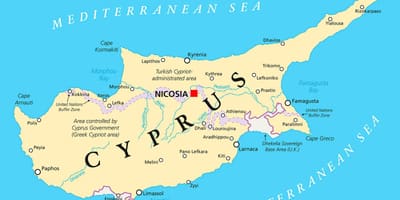 Mapa de Chipre