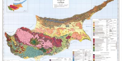 Chipre mapa geográfico
